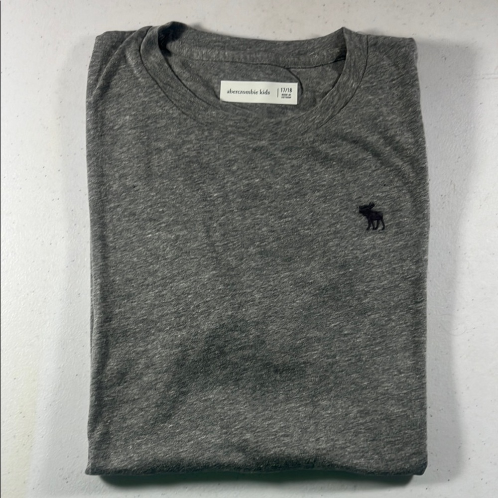 Abercrombie Kids Charcoal Long Sleeve Tee